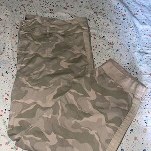 Torrid Beige Camouflage Pants Size 22